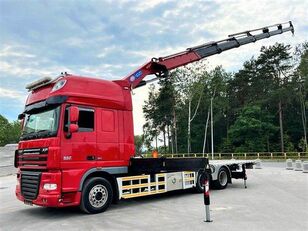 грузовик платформа DAF XF 105 6x2 HMF 4020 CRANE KRAN EURO 5