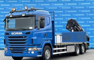 грузовик платформа Scania G420 6x2 Crane truck - Hiab 211 EP-4 HIDUO