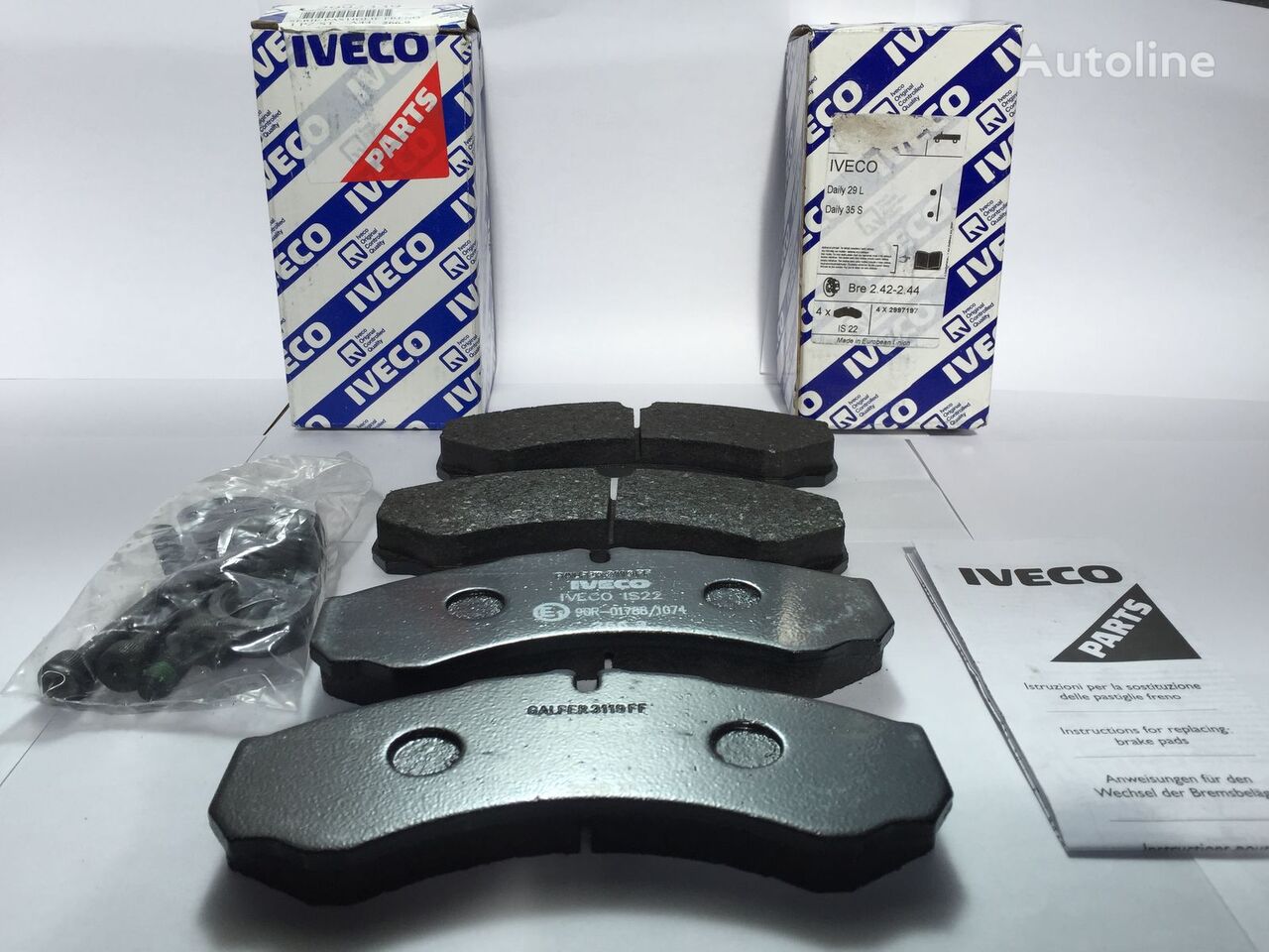 тормозная колодка IVECO BRAK PADS SET 2996605 для автомобиля IVECO DAILY 29/30/35/40/50/65